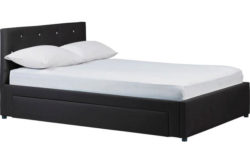 Hygena Imelda Double 1 Drawer Bed Frame - Black.